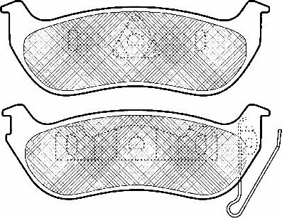 BSF 10991 - Kit de plaquettes de frein, frein à disque cwaw.fr