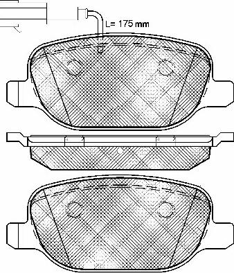 BSF 10997 - Kit de plaquettes de frein, frein à disque cwaw.fr