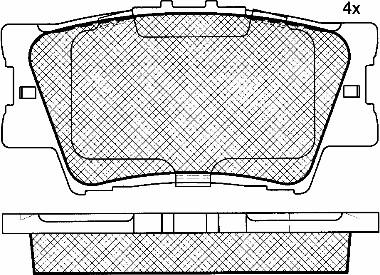 BSF 10949 - Kit de plaquettes de frein, frein à disque cwaw.fr