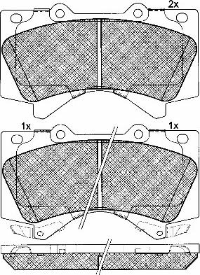 BSF 10946 - Kit de plaquettes de frein, frein à disque cwaw.fr