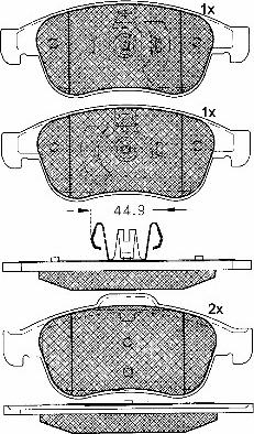 BSF 10940 - Kit de plaquettes de frein, frein à disque cwaw.fr