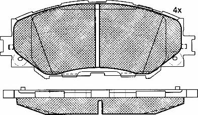 BSF 10948 - Kit de plaquettes de frein, frein à disque cwaw.fr