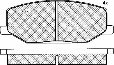 BSF 10942 - Kit de plaquettes de frein, frein à disque cwaw.fr