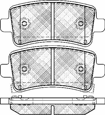 BSF 10958 - Kit de plaquettes de frein, frein à disque cwaw.fr