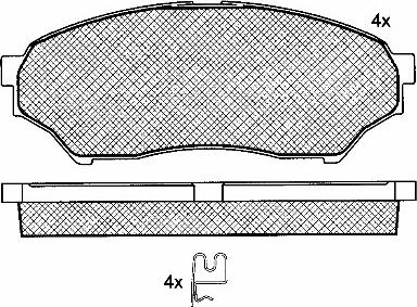 BSF 10952 - Kit de plaquettes de frein, frein à disque cwaw.fr