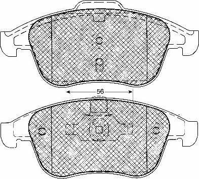 BSF 10957 - Kit de plaquettes de frein, frein à disque cwaw.fr