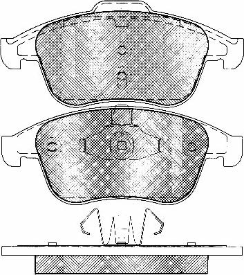 SCT-MANNOL SP 734 PR - Kit de plaquettes de frein, frein à disque cwaw.fr