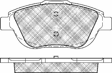 BSF 10966 - Kit de plaquettes de frein, frein à disque cwaw.fr