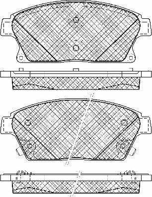 BSF 10960 - Kit de plaquettes de frein, frein à disque cwaw.fr