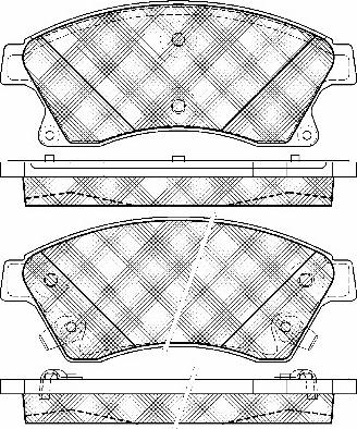 BSF 10961 - Kit de plaquettes de frein, frein à disque cwaw.fr