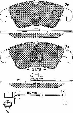 BSF 10904 - Kit de plaquettes de frein, frein à disque cwaw.fr