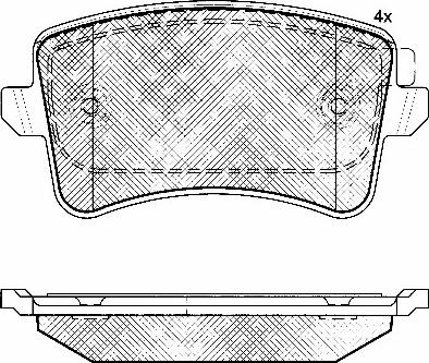 BSF 10905 - Kit de plaquettes de frein, frein à disque cwaw.fr