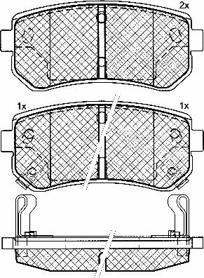 BSF 10902 - Kit de plaquettes de frein, frein à disque cwaw.fr