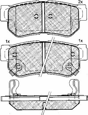 BSF 10919 - Kit de plaquettes de frein, frein à disque cwaw.fr