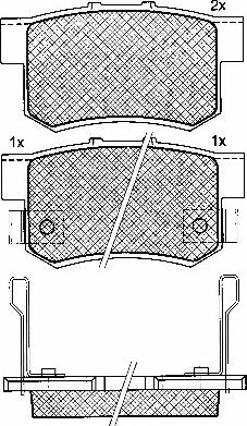 BSF 10915 - Kit de plaquettes de frein, frein à disque cwaw.fr