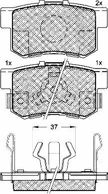 BSF 10916 - Kit de plaquettes de frein, frein à disque cwaw.fr