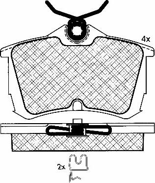 BSF 10911 - Kit de plaquettes de frein, frein à disque cwaw.fr