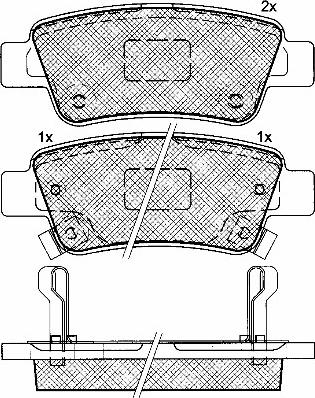 BSF 10918 - Kit de plaquettes de frein, frein à disque cwaw.fr