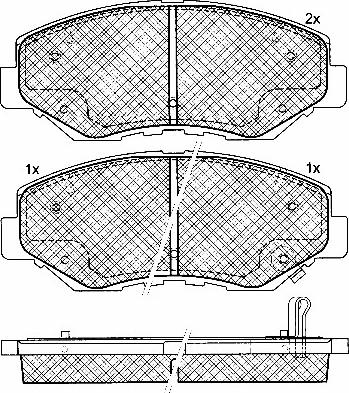 BSF 10912 - Kit de plaquettes de frein, frein à disque cwaw.fr