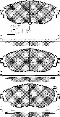 BSF 10989 - Kit de plaquettes de frein, frein à disque cwaw.fr