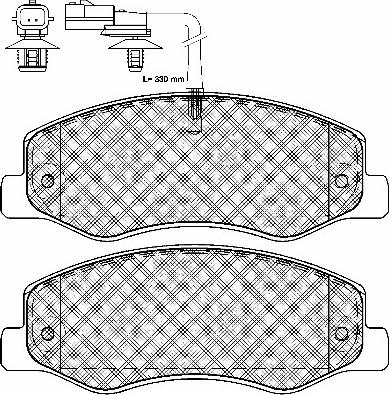 BSF 10981 - Kit de plaquettes de frein, frein à disque cwaw.fr