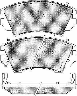 BSF 10934 - Kit de plaquettes de frein, frein à disque cwaw.fr