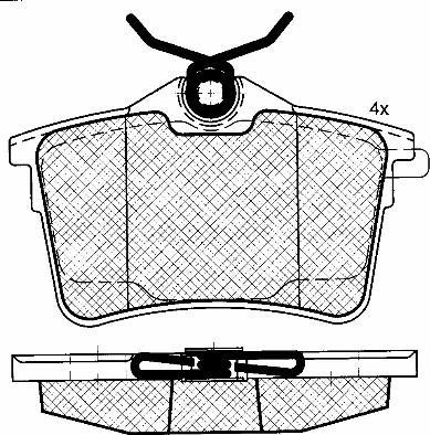 BSF 10935 - Kit de plaquettes de frein, frein à disque cwaw.fr