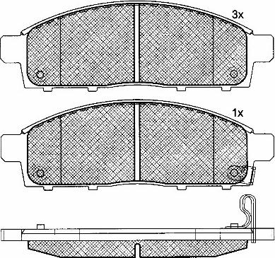 BSF 10930 - Kit de plaquettes de frein, frein à disque cwaw.fr