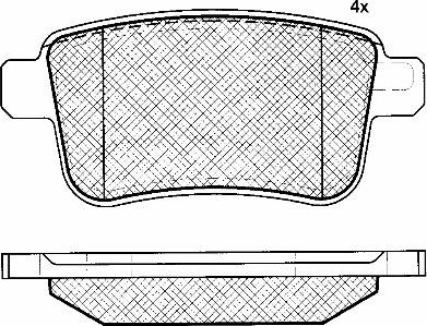 BSF 10938 - Kit de plaquettes de frein, frein à disque cwaw.fr