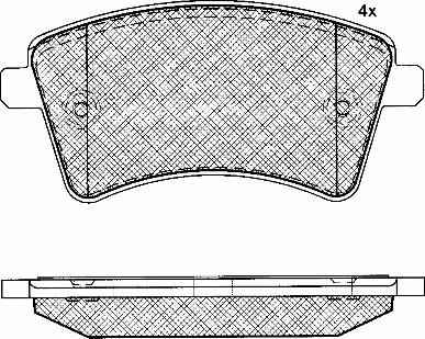 BSF 10937 - Kit de plaquettes de frein, frein à disque cwaw.fr