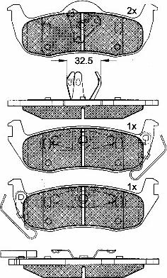 BSF 10926 - Kit de plaquettes de frein, frein à disque cwaw.fr