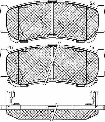 BSF 10922 - Kit de plaquettes de frein, frein à disque cwaw.fr