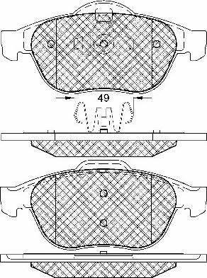 BSF 10979 - Kit de plaquettes de frein, frein à disque cwaw.fr