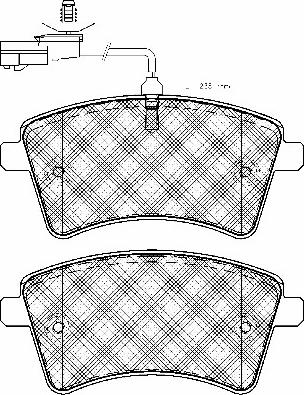 BSF 10977 - Kit de plaquettes de frein, frein à disque cwaw.fr