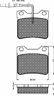 BSF 10493 - Kit de plaquettes de frein, frein à disque cwaw.fr