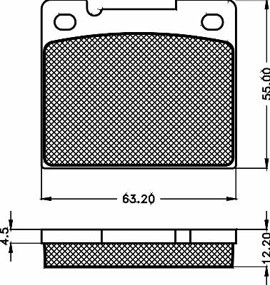 BSF 10442 - Kit de plaquettes de frein, frein à disque cwaw.fr