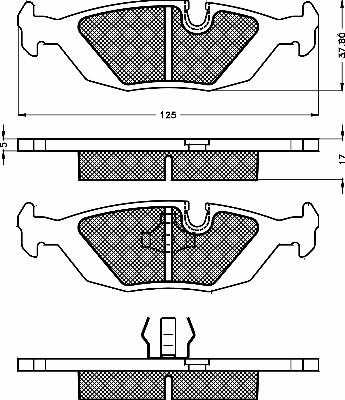 BSF 10459 - Kit de plaquettes de frein, frein à disque cwaw.fr