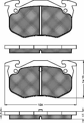 BSF 10456 - Kit de plaquettes de frein, frein à disque cwaw.fr