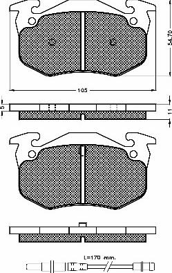 MEC-Diesel 570089 - Kit de plaquettes de frein, frein à disque cwaw.fr