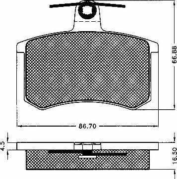 BSF 10453 - Kit de plaquettes de frein, frein à disque cwaw.fr