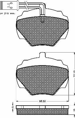 BSF 10469 - Kit de plaquettes de frein, frein à disque cwaw.fr