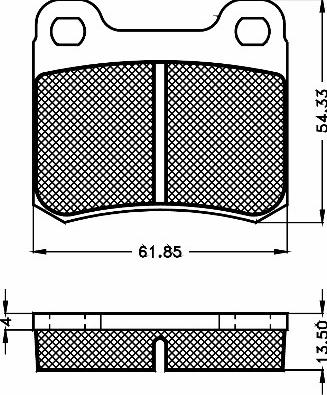 BSF 10461 - Kit de plaquettes de frein, frein à disque cwaw.fr