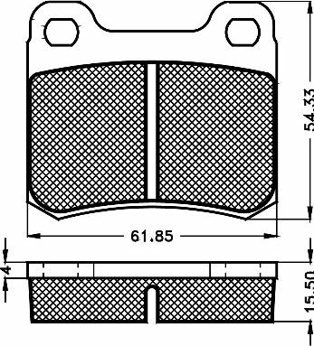 BSF 10462 - Kit de plaquettes de frein, frein à disque cwaw.fr