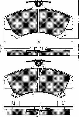 BSF 10405 - Kit de plaquettes de frein, frein à disque cwaw.fr