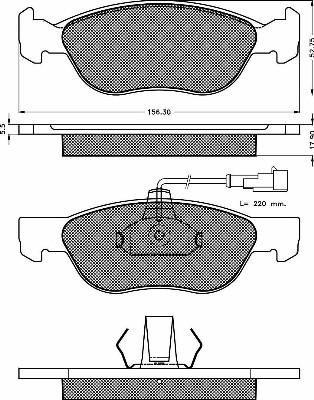 BSF 10400 - Kit de plaquettes de frein, frein à disque cwaw.fr