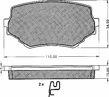 BSF 10407 - Kit de plaquettes de frein, frein à disque cwaw.fr