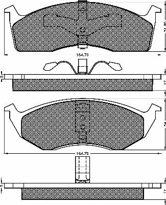 BSF 10419 - Kit de plaquettes de frein, frein à disque cwaw.fr