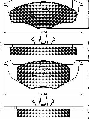 BSF 10416 - Kit de plaquettes de frein, frein à disque cwaw.fr