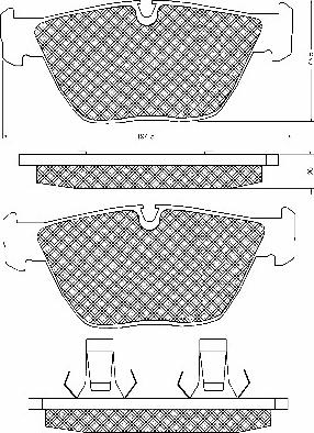 BSF 10410 - Kit de plaquettes de frein, frein à disque cwaw.fr