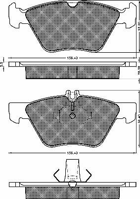 PURRO DFBZ1215 - Kit de plaquettes de frein, frein à disque cwaw.fr